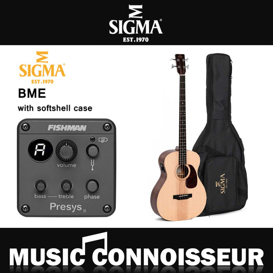 Sigma BME Acoustic Bass Guitar W/CASE