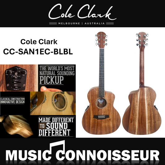 Cole Clark Studio Acoustic Guitar CC-SAN1EC-BLBL