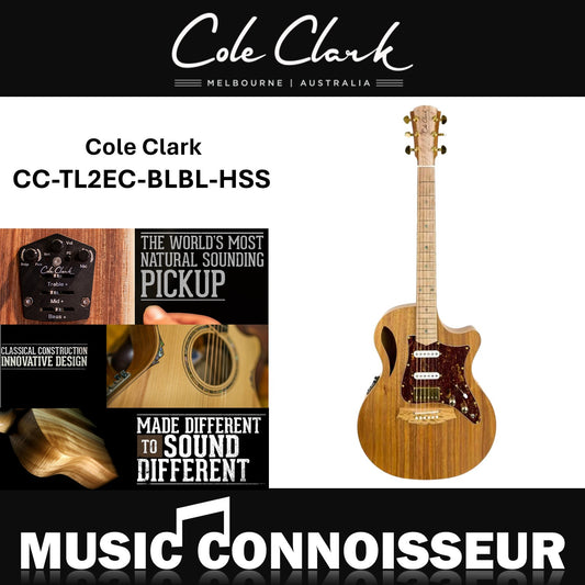 Cole Clark True Hybrid HSS Acoustic Electric Guitar