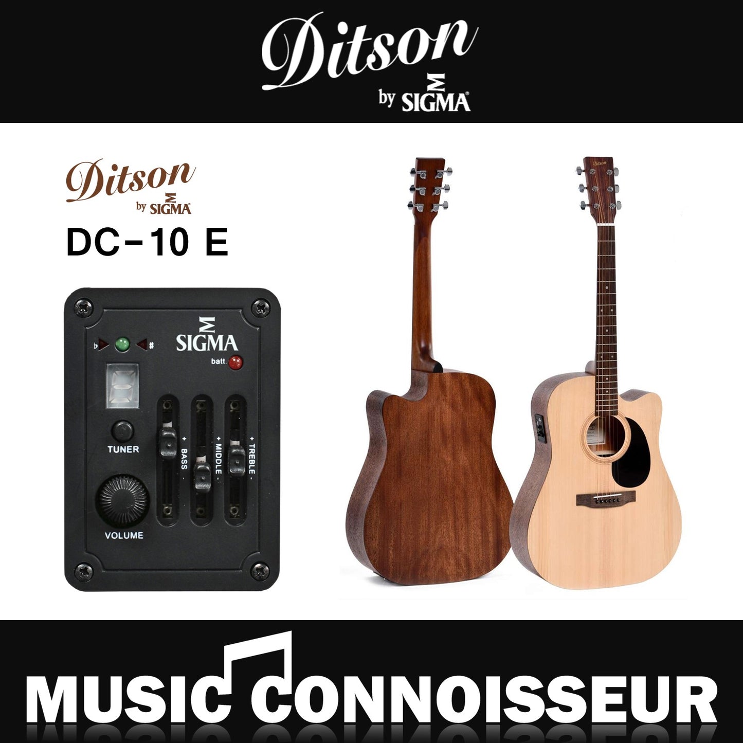 Ditson DC-10E Acoustic Guitar