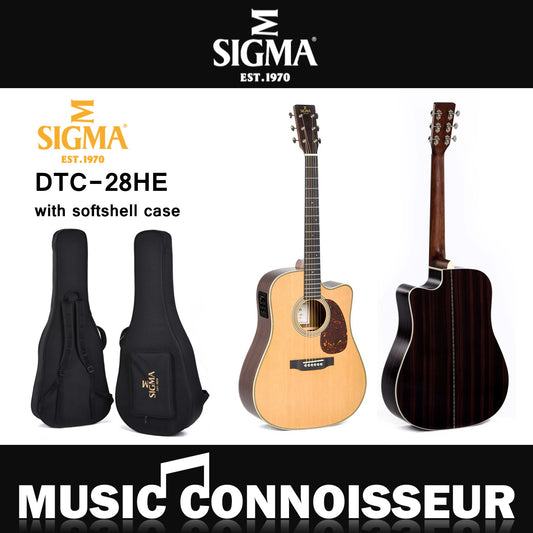 Sigma DTC-28HE Acoustic Guitar W/CASE