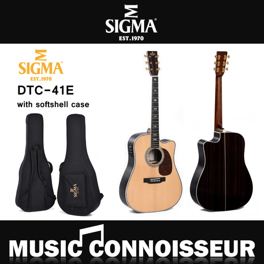 Sigma DTC-41E Acoustic Guitar W/CASE