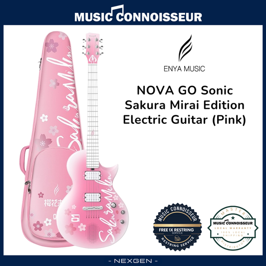 ENYA NOVA GO Sonic Sakura Mirai Edition Electric Guitar (Pink)