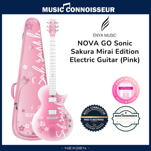 ENYA NOVA GO Sonic Sakura Mirai Edition Electric Guitar (Pink)