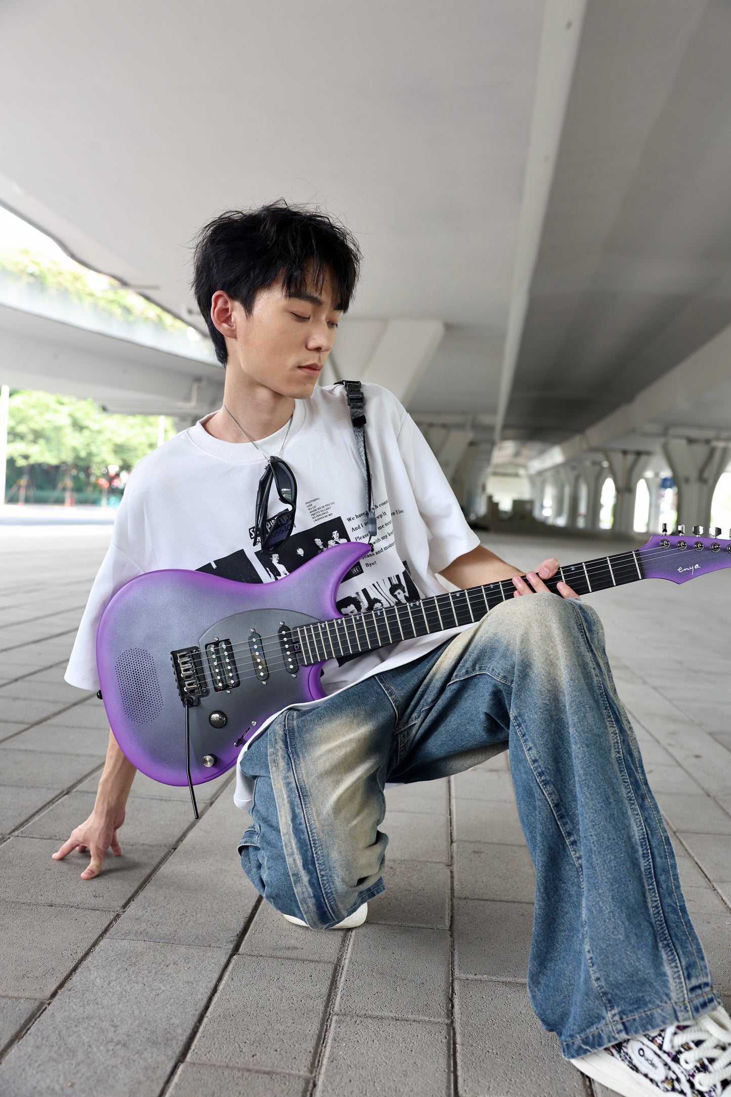 ENYA Inspire Smart Electric Guitar (Royal Purple)