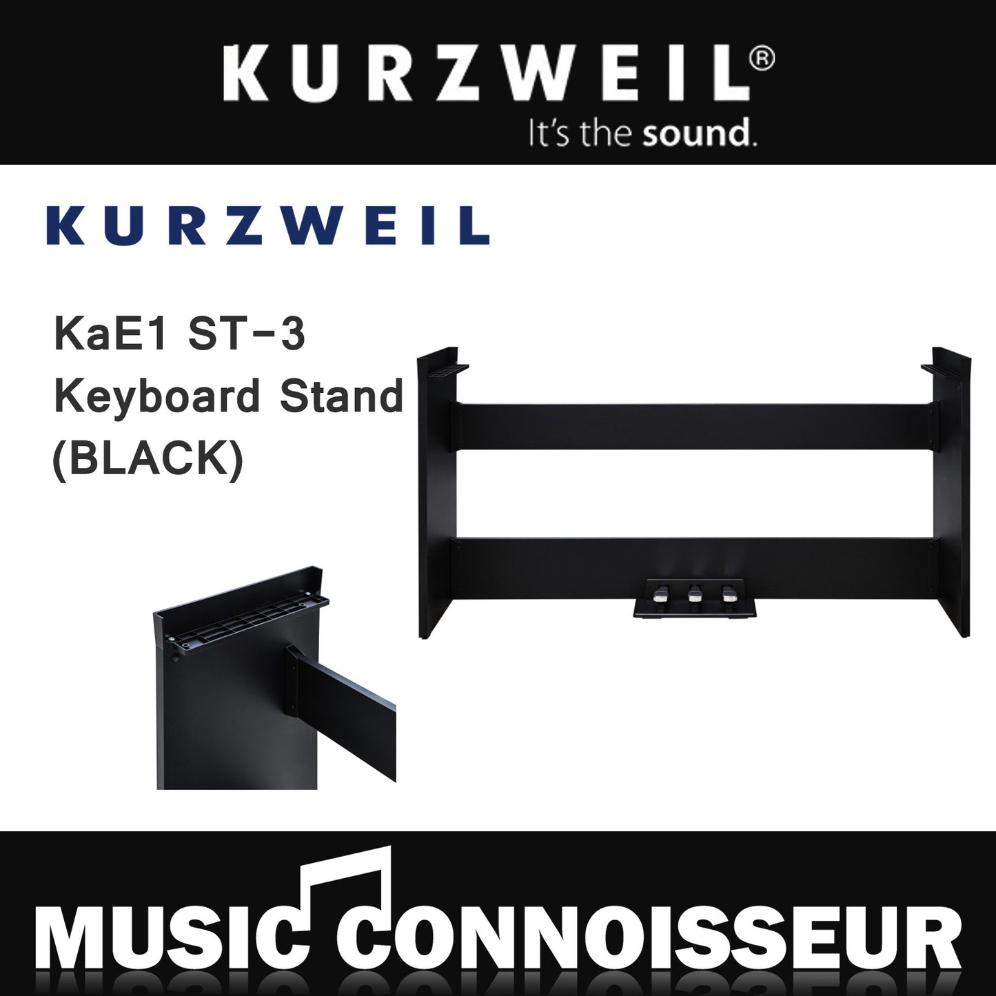 Kurzweil KaE1 ST-3 Keyboard Stand (Black)