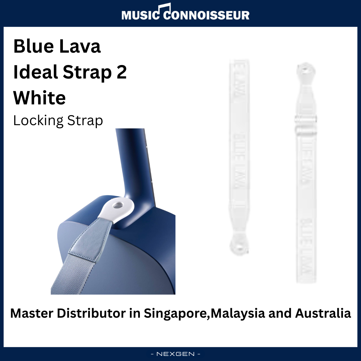 Blue Lava Ideal Strap 2 (White)