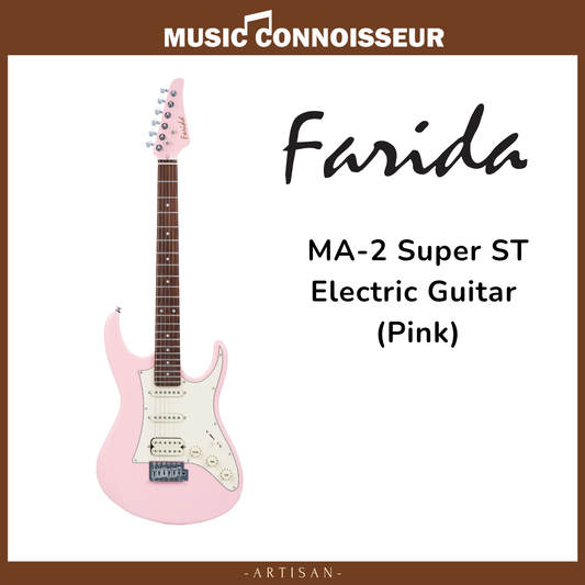 Farida MA-2 Super ST Electric Guitar (Pink)