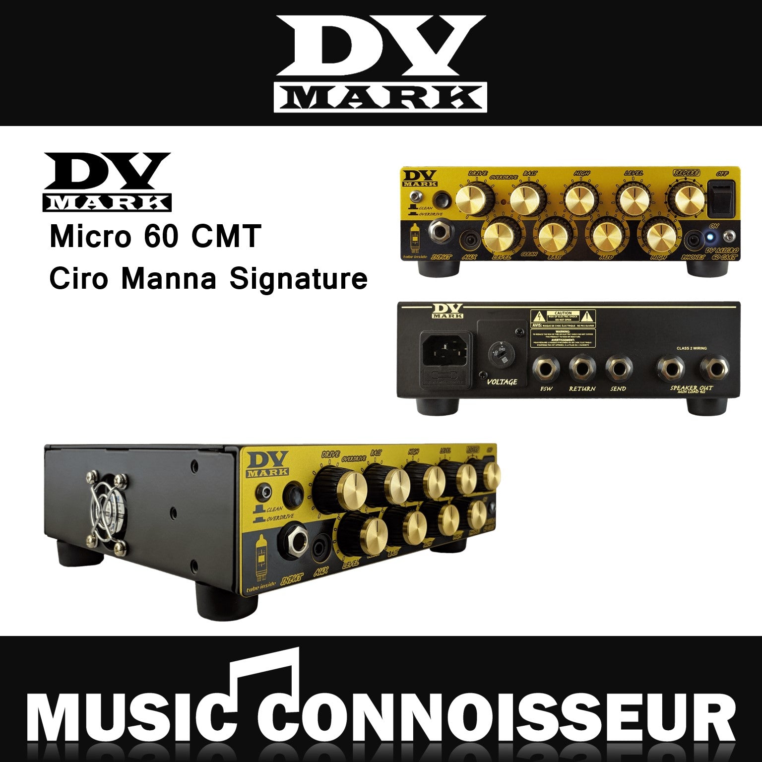 DV Mark Micro 60 CMT Ciro Manna Signature Amp Head – Music Connoisseur ...