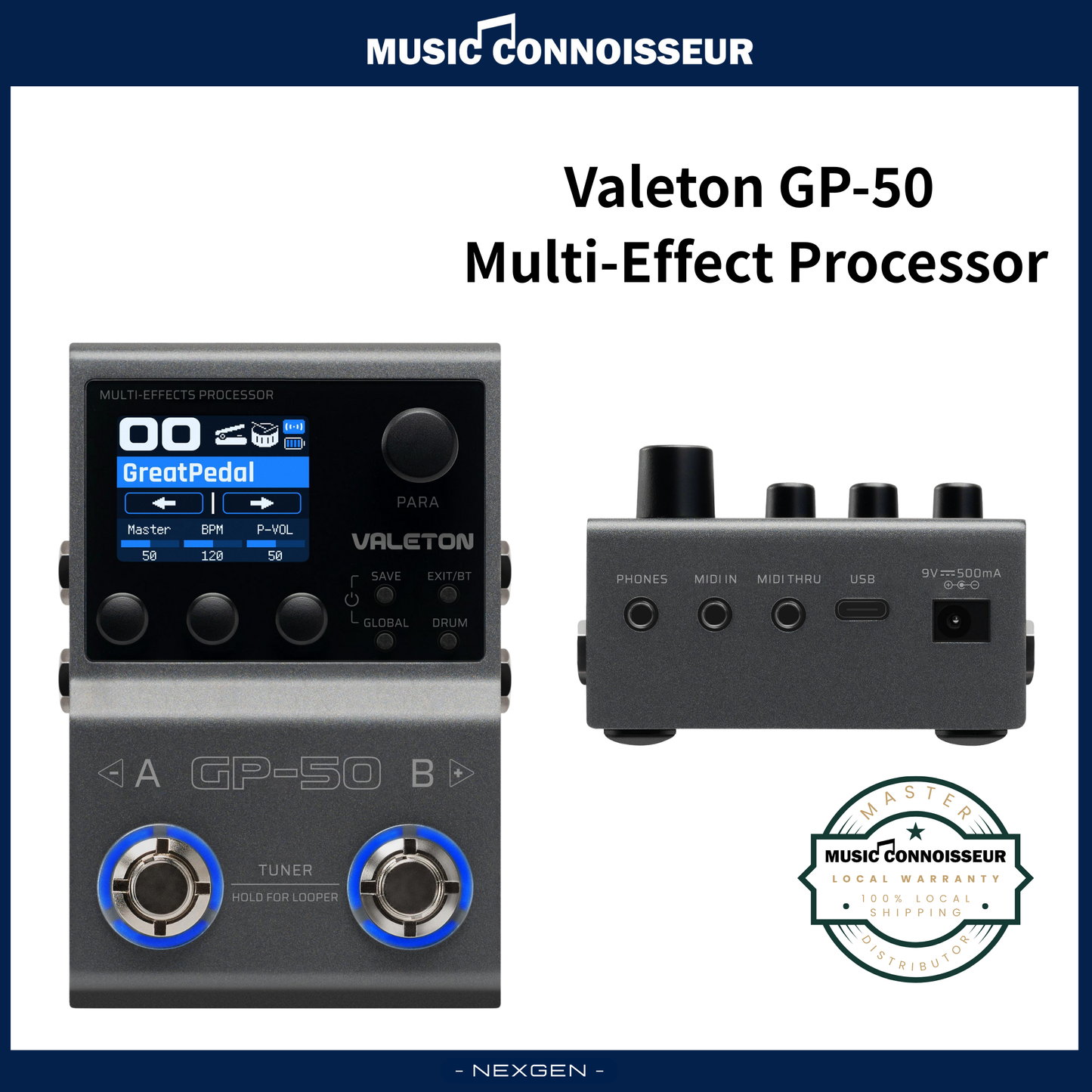 Valeton GP-50 Multi-Effect Processor