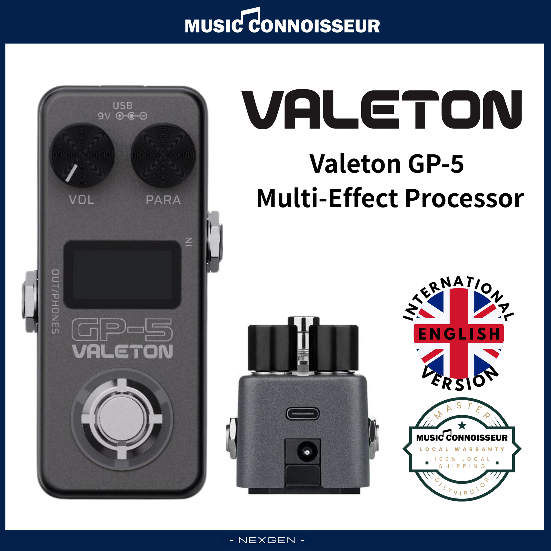 【新品同様】Valeton GP-5 Valeton GP-5 Multi-Effect Processor – Music Connoisseur Singapore