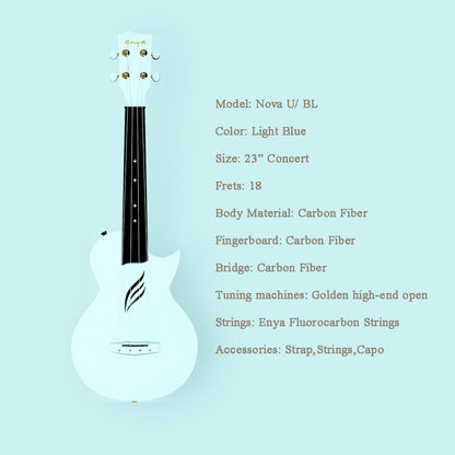 ENYA NOVA U Carbon Ukulele (Blue)