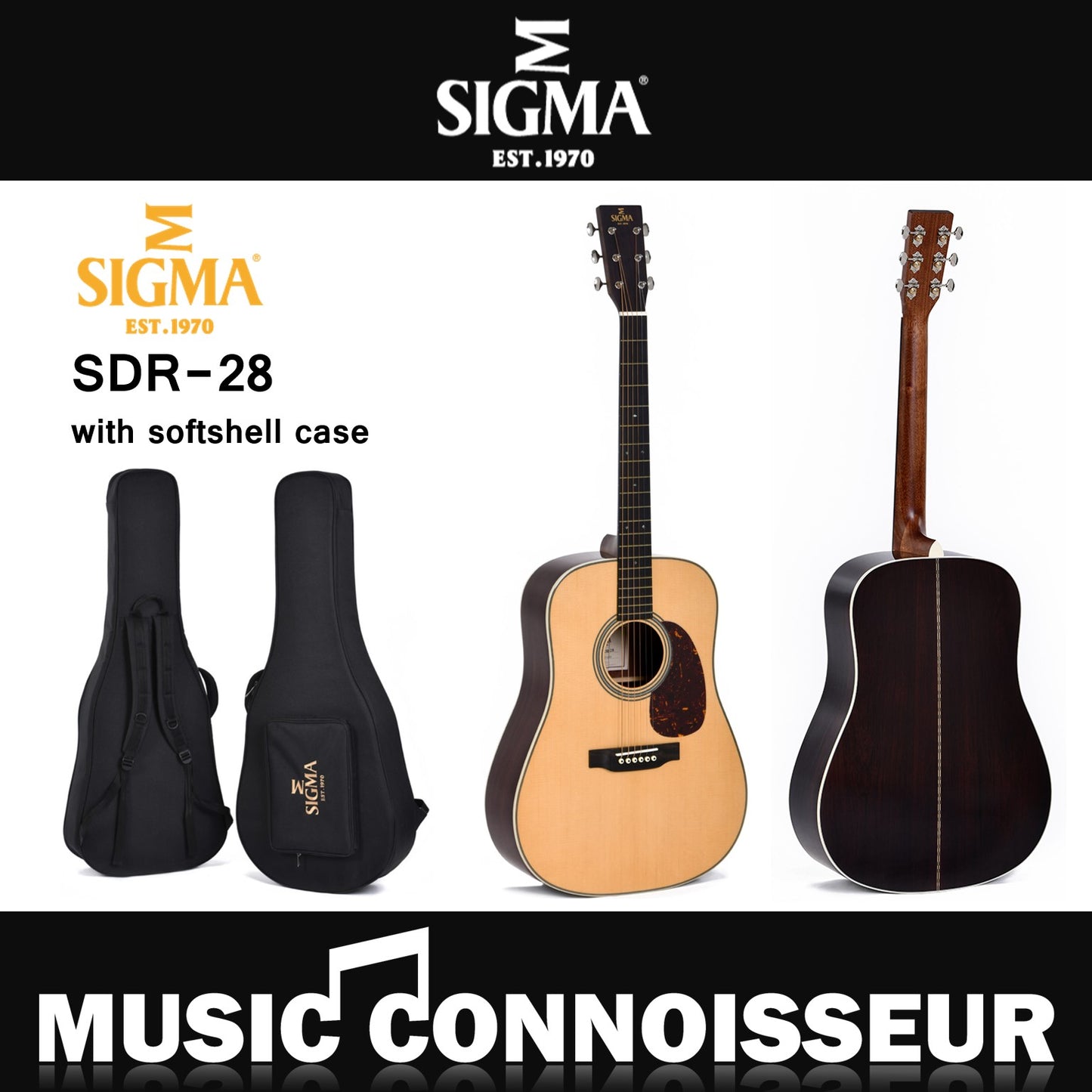 Sigma SDR-28 Acoustic Guitar W/CASE