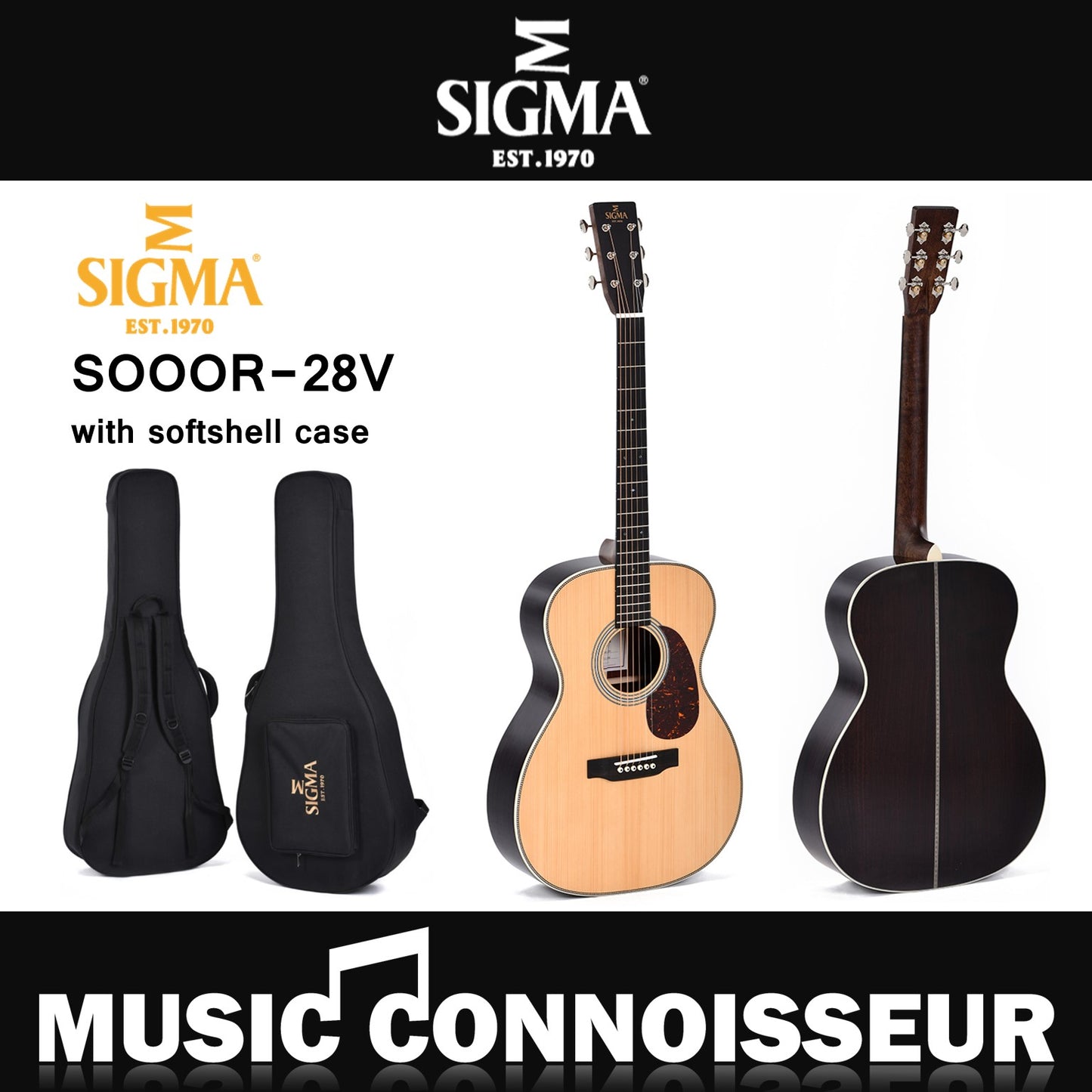 Sigma SOOOR-28V Acoustic Guitar W/CASE