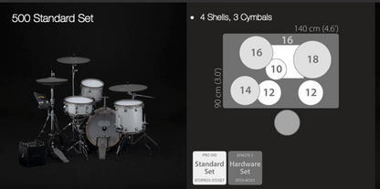 EFNOTE PRO 500 Standard Set Electronic Drum Kit (w/Hardware Set)