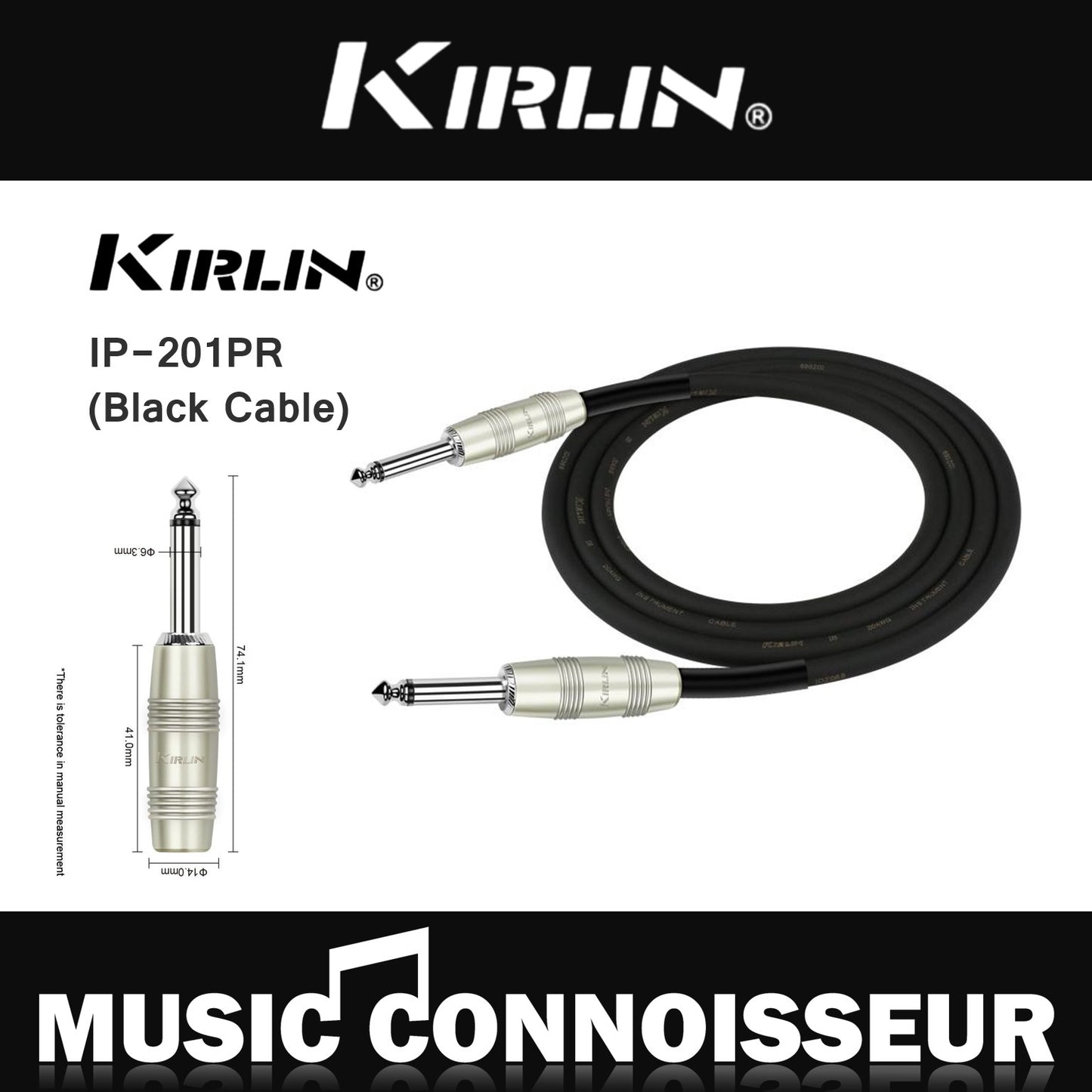 Kirlin IP-201PR Cable (Black Cable)