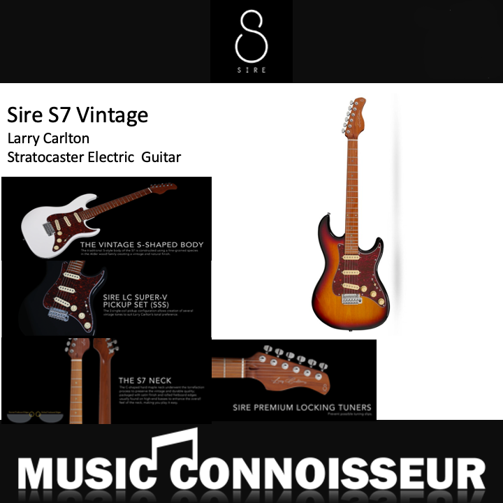 Sire S7 Vintage Larry Carlton Electric Guitar (3 Tone Sunburst)
