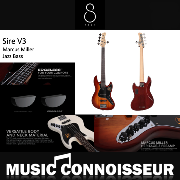 Sire Marcus Miller V3 5 Strings Bass (2nd Gen - Tobacco Sunburst)