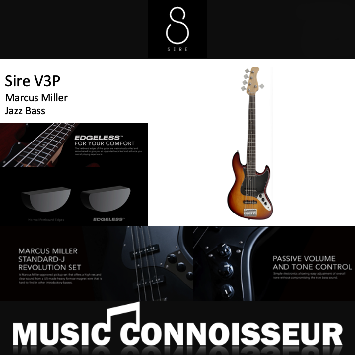 Sire Marcus Miller V3P 4 Strings Bass (Tobacco Sunburst)