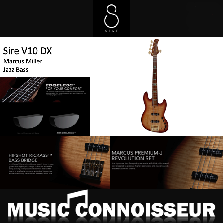Sire Marcus Miller V10 DX5 Strings (Tobacco Sunburst)