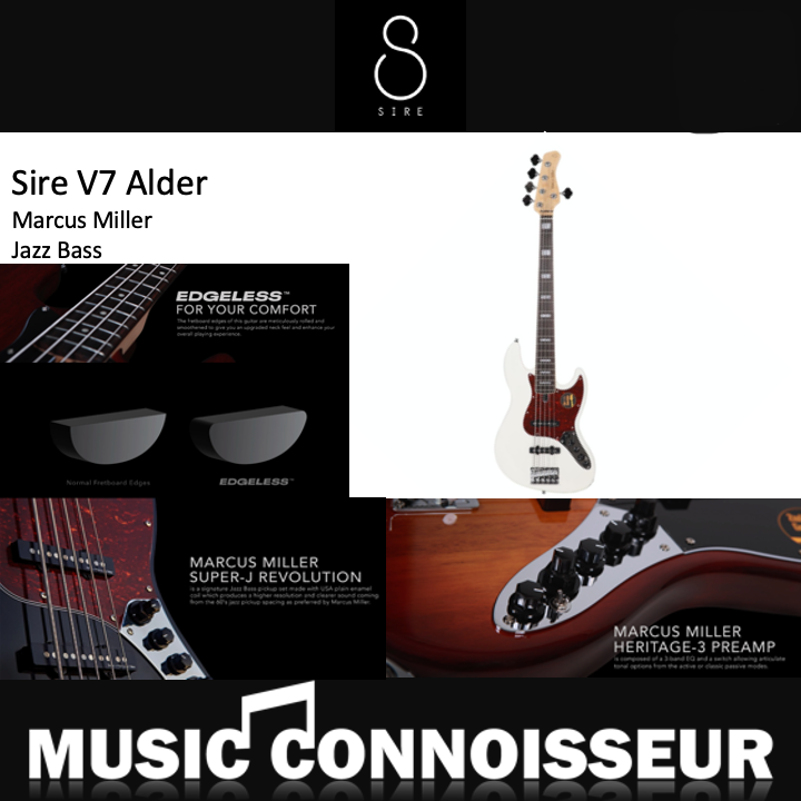 Sire Marcus Miller V7 Alder 5 Strings Bass (2nd Gen - Antique White)