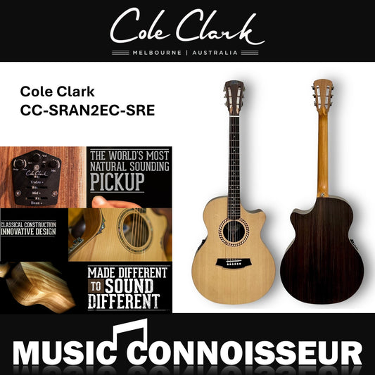 Cole Clark Studio Acoustic Guitar CC-SRAN2EC-SRE