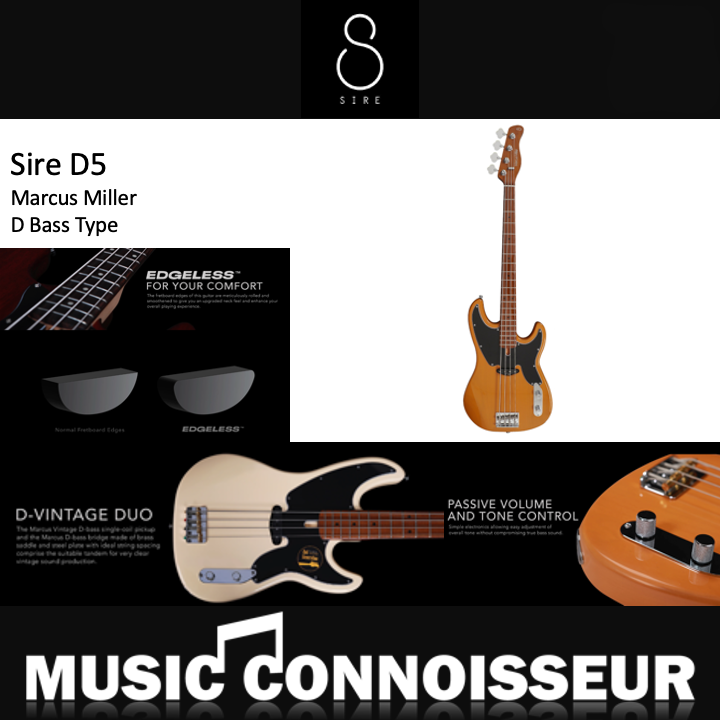 Sire Marcus Miller D5 4 Strings Bass (2nd Gen - Butterscotch Blonde)
