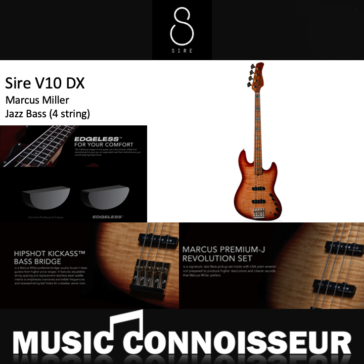 Sire Marcus Miller V10 DX4 Strings Bass (Tobacco Sunburst)