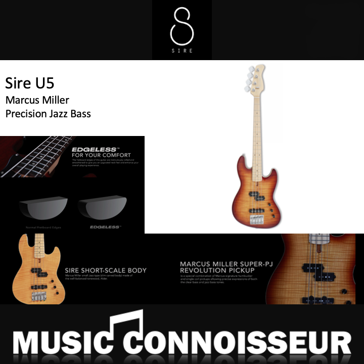 Sire Marcus Miller U5 Alder 4 Strings Bass (2nd Gen - Tobacco Sunburst)