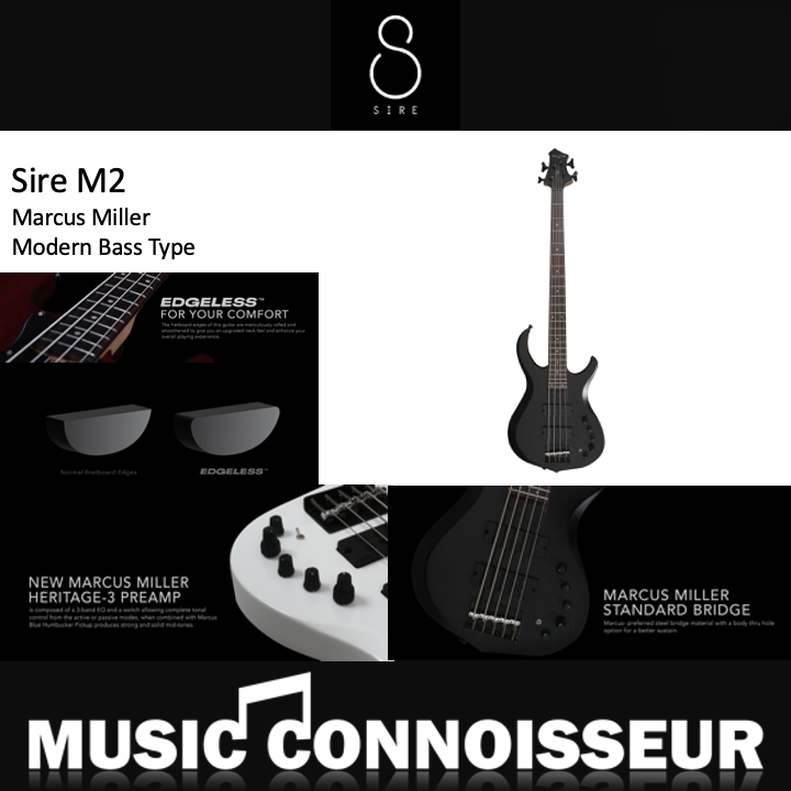 Sire Marcus Miller M2 4 Strings Bass (2nd Gen - Transparent Black)