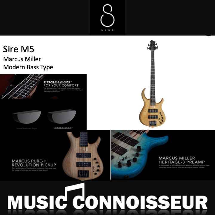 Sire Marcus Miller M5 Ash 4 Strings Bass (2nd Gen - Natural - Satin)