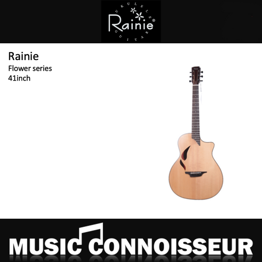 Rainie Flower Series Acoustic Guitar (FL-02CE) 41" with Pickup