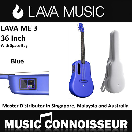 Lava Me 3 36" Smart Carbon Composite Guitar (Blue)