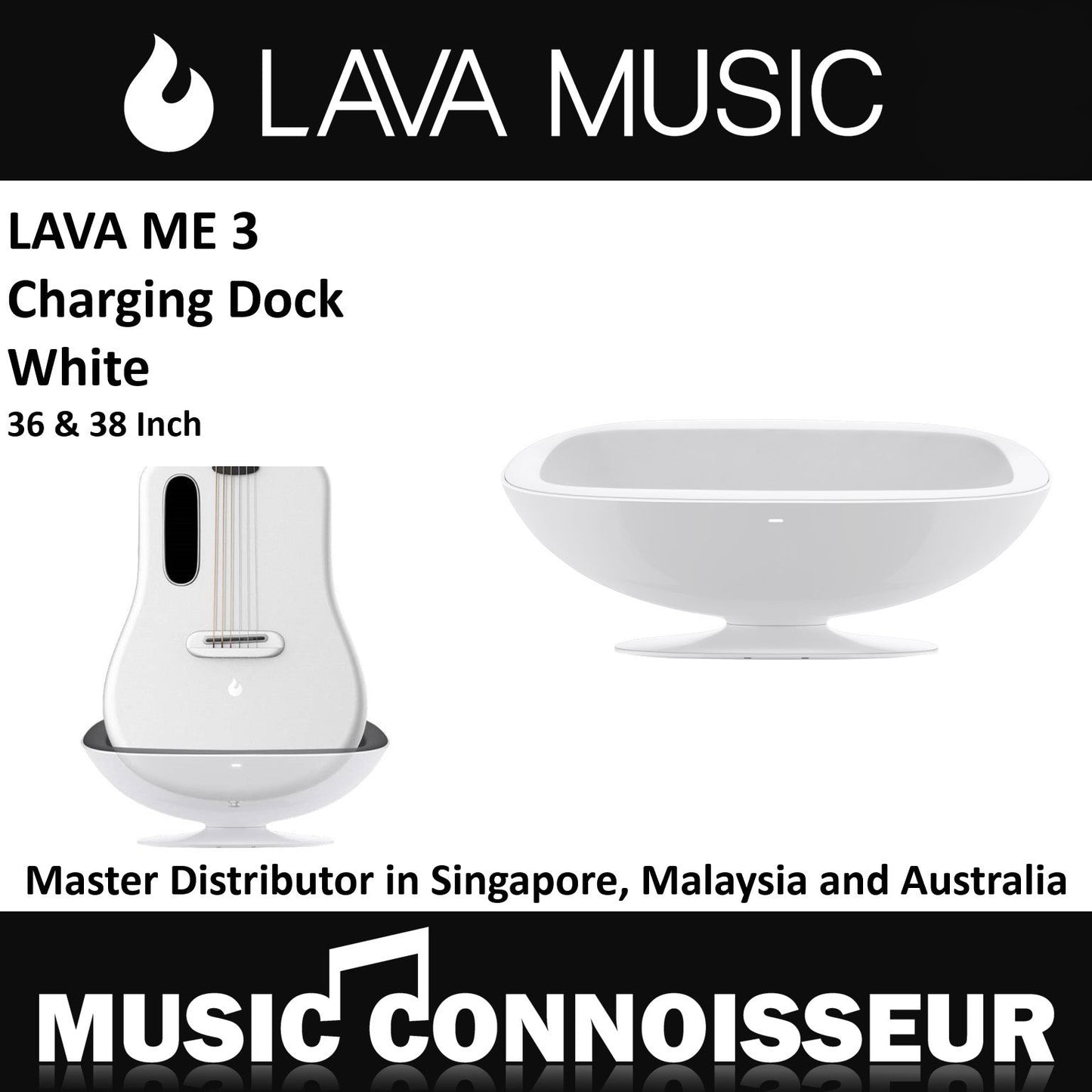 Lava Me 3 Space Charging Dock 36" (White)