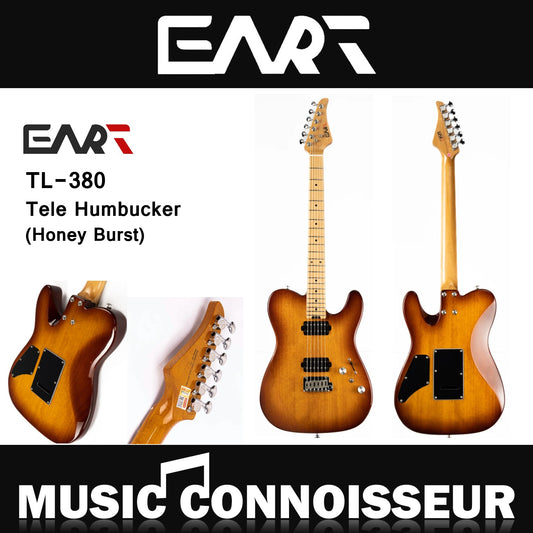 EART TL-380 Tele Humbucker Electric Guitar (Honey Burst)
