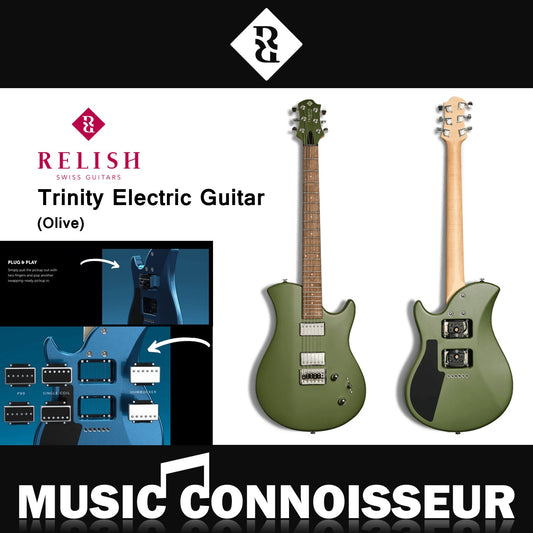 Relish Trinity Electric Guitar with Humbucker Pickup Set (Olive)