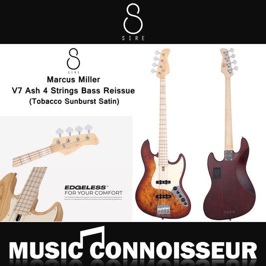 Sire Marcus Miller V7 Ash 4 Strings Bass Reissue (Tobacco Sunburst Satin)