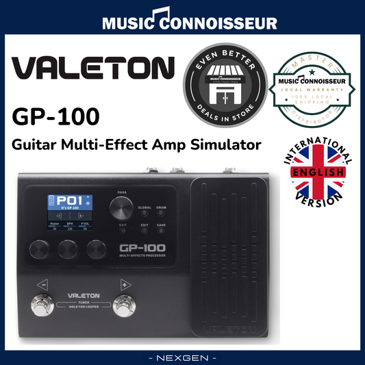 Valeton GP-100 Guitar Multi-Effect Amp Simulator (Black)