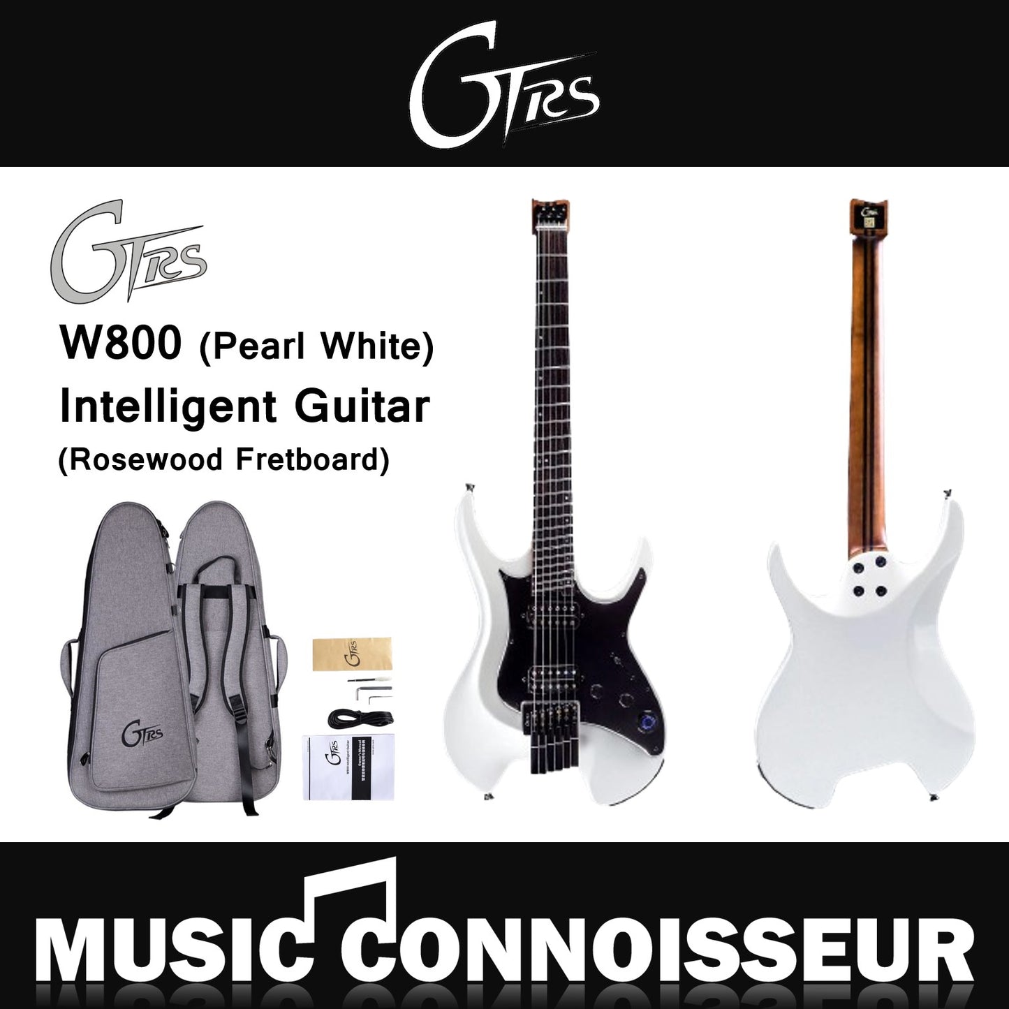 GTRS W800 Intelligent Guitar (Pearl White)