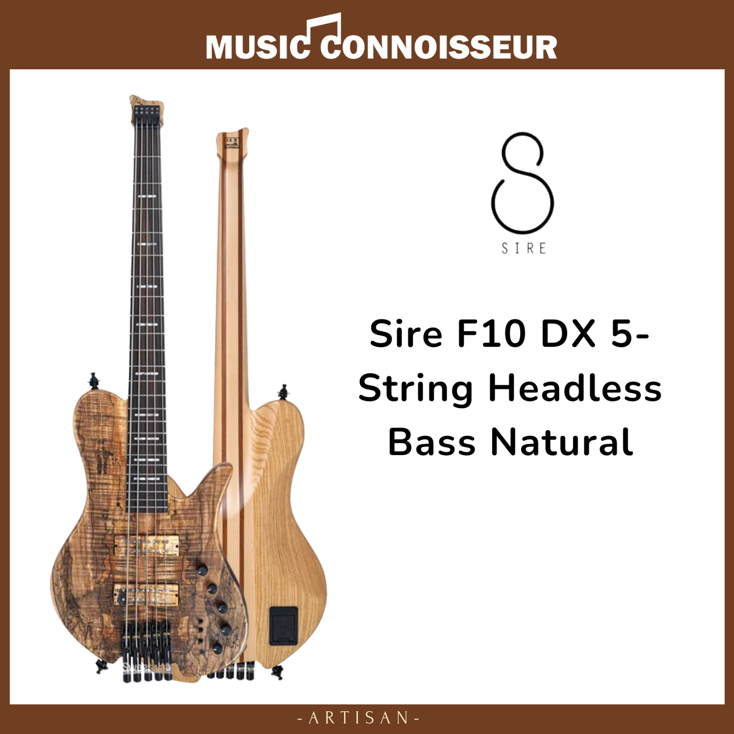 Sire Marcus Miller F10 DX 5-String Headless Bass (Natural)