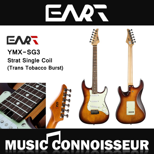 EART YMX-SG3 Strat Single Coil Electric Guitar (Trans Tobacco Burst)