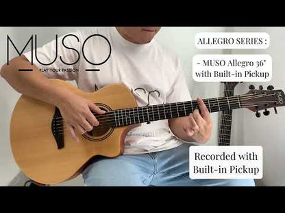 MUSO Allegro 36" Acoustic Guitar w/ Pickup (Sunburst)