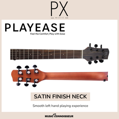PX Allegro 40" Acoustic Guitar w/ Pickup (Natural)